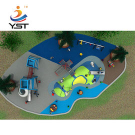 Outdoor Custom Playground Slides , Large Playground Equipment Slides